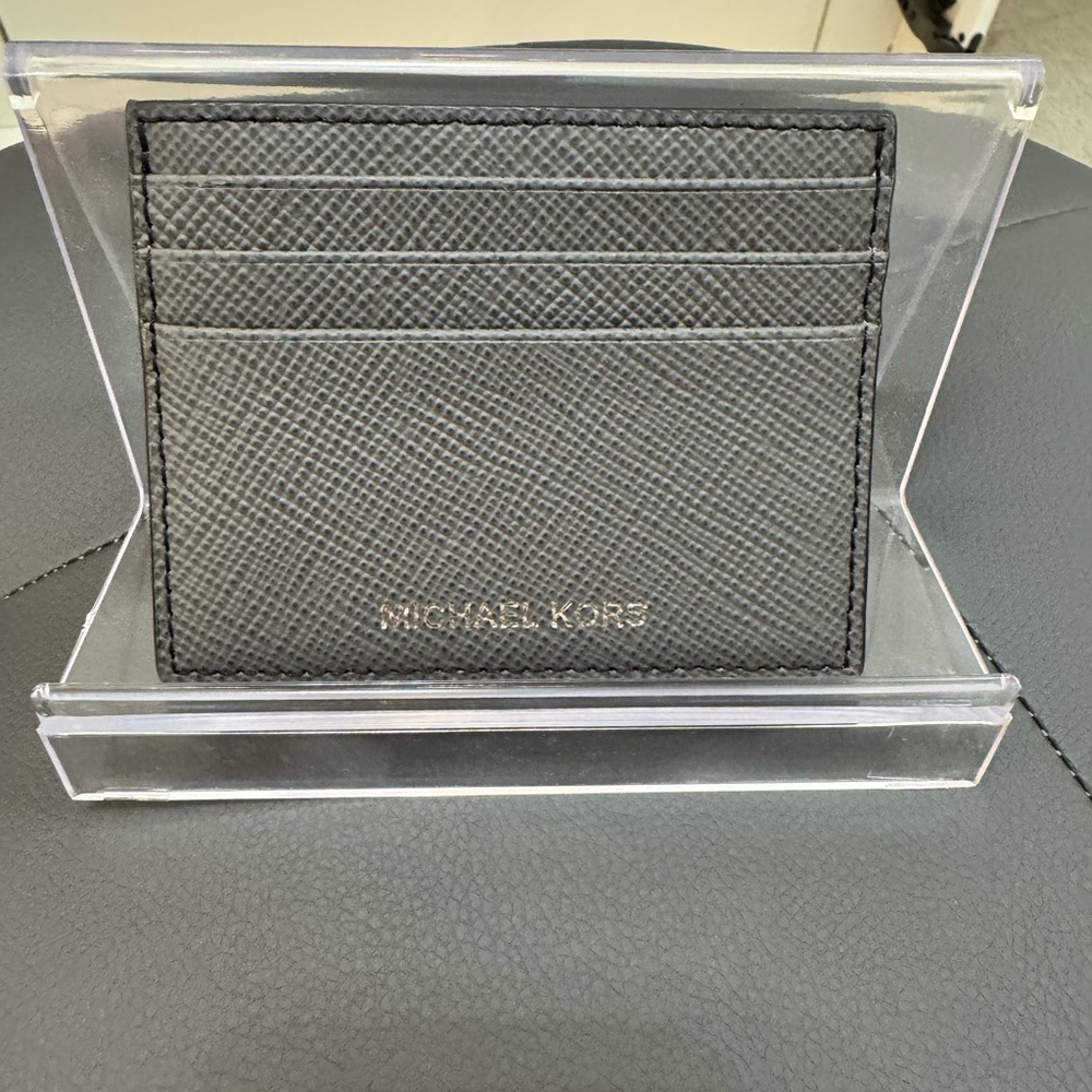 Michael Kors Textured Black Card Holder